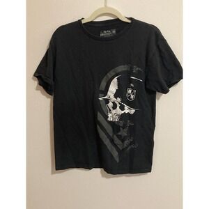 Metal Mulisha Black Shirt Size M Medium Skull Graphic Short Sleeve